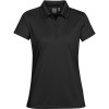 Black Womens Eclipse Pique Polos